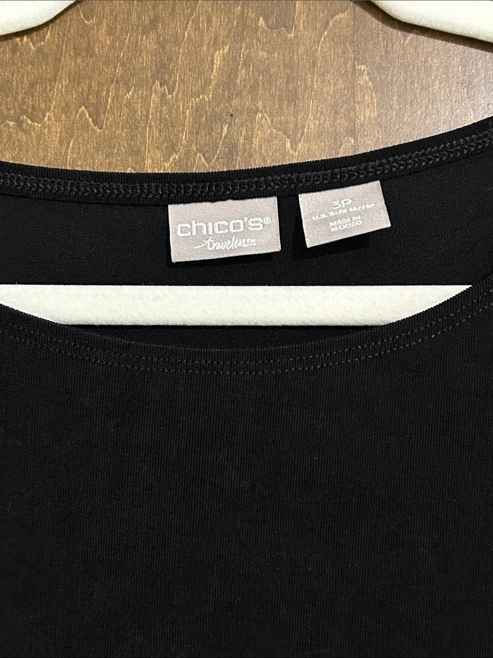 Chico's Black Layered Round-Neck Tunic xl - Picture 6 of 9